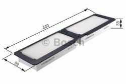 M1165 Pollenfilter Kabineluftfilter Bosch