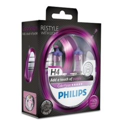 Philips ColorVision H4 Purple 2stk