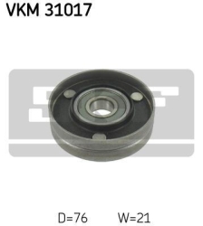 SKF Medløberhjul multi-V-rem VKM31017