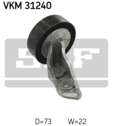 SKF Medløberhjul multi-V-rem VKM31240
