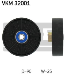SKF Medløberhjul multi-V-rem VKM32001