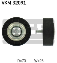SKF Medløberhjul multi-V-rem VKM32091