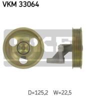 SKF Medløberhjul multi-V-rem VKM33064