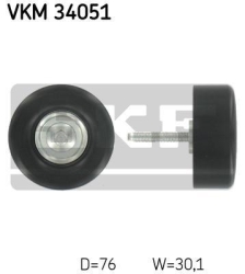 SKF Medløberhjul multi-V-rem VKM34051