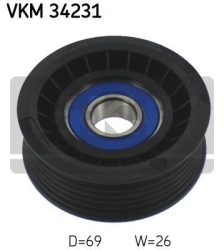 SKF Medløberhjul multi-V-rem VKM34231