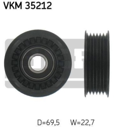 SKF Medløberhjul multi-V-rem VKM35212