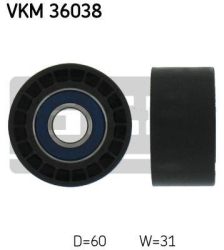 SKF Medløberhjul multi-V-rem VKM36038