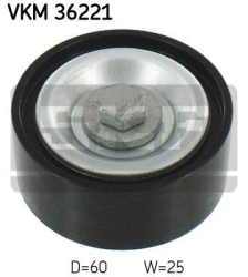 SKF Medløberhjul multi-V-rem VKM36221