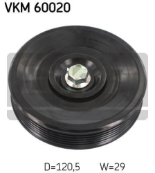 SKF Medløberhjul multi-V-rem VKM60020