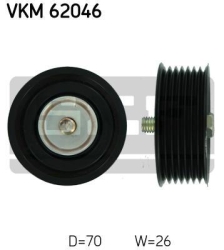 SKF Medløberhjul multi-V-rem VKM62046