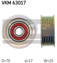 SKF Medløberhjul multi-V-rem VKM63017