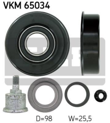 SKF Medløberhjul multi-V-rem VKM65034