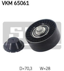 SKF Medløberhjul multi-V-rem VKM65061