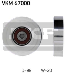 SKF Medløberhjul multi-V-rem VKM67000
