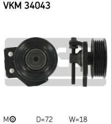 SKF Strammehjul kilerem VKM34043