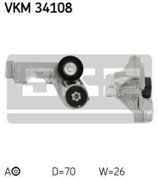 SKF Strammehjul kilerem VKM34108