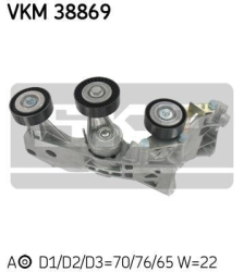 SKF Strammehjul kilerem VKM38869
