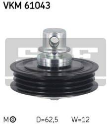SKF Strammehjul kilerem VKM61043