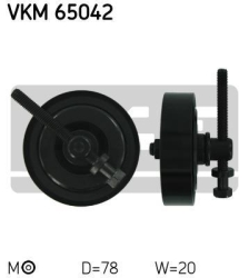 SKF Strammehjul kilerem VKM65042