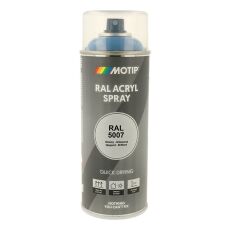 Spraymaling RAL 5007 Høj Glans Brilliant Blå Motip 07016 400