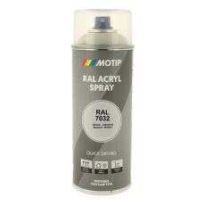 Spraymaling RAL 7032 Høj Glans FlintGrå Motip 07032 400ML