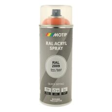 Spraymaling RAL 2009 Høj Glans TrafikOrange Motip 07082 400M