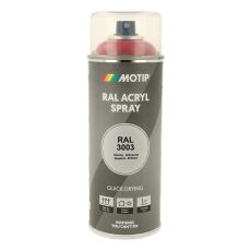 Spraymaling RAL 3003 Høj Glans RubinRød Motip 07100 400ML