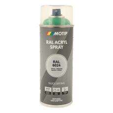 Spraymaling RAL 6024 Høj Glans TrafikGrøn Motip 07120 400ML