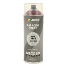 Spraymaling RAL 4004 Høj Glans Bordeaux Violet Motip 07122 4