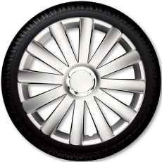 17" Spyder Pro Silver Hjulkapselsæt