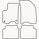 Bundmåtter af stof til Chevrolet Aveo 2006-2011