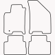 Bundmåtter af stof til Chevrolet Lacetti 2004-2010