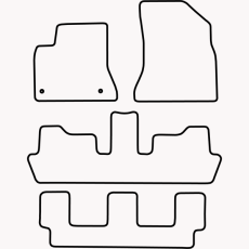 Bundmåtter af stof til Citroen C4 Picasso 7P 2006