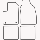 Bundmåtter af stof til Fiat Panda 2004-2011