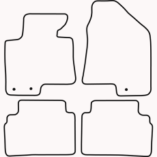 Bundmåtter af stof til Hyundai Ix35 2010