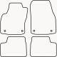 Bundmåtter af stof til Opel Astra H 2004-2010
