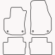 Bundmåtter af stof til Opel Zafira B 5P 2006-2012