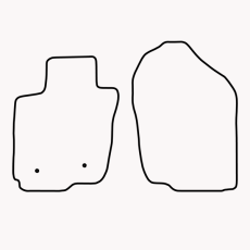Bundmåtter foran af stof til Toyota Rav4 2006-2012