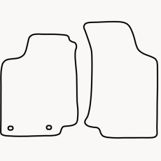 Bundmåtter foran af stof til Vw Golf III 1992-1997