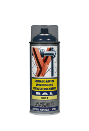 Spraymaling RAL 5011 Høj Glans Stål Blå Motip 07005 400ML