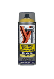 Spraymaling RAL 1012 Høj Glans LemonGul Motip 07055 400ML