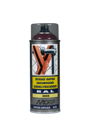 Spraymaling RAL 3005 Høj Glans VinRød Motip 07108 400ML