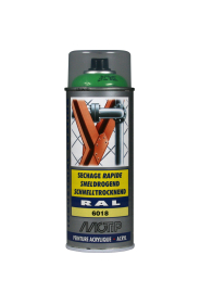 Spraymaling RAL 6018 Høj Glans GulGrøn Motip 07127 400ML