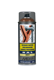 Spraymaling RAL 8001 Høj Glans Okker Brun Motip 07154 400ML