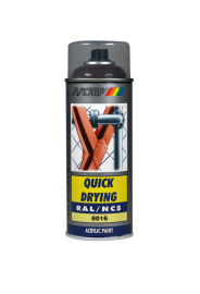 Spraymaling RAL 8016 Høj Glans Mahogni Brun Motip 07156 400M