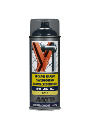 Spraymaling RAL 9011 Høj Glans Graphite Sort Motip 07158 400