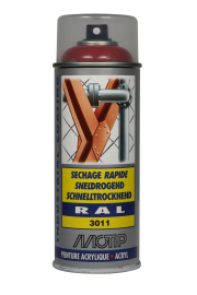 Spraymaling RAL 3011 Høj Glans BrunRød Motip 07171 400ML