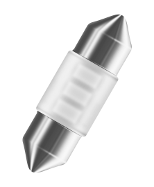 Osram LED 12 V C5W Blå 31mm 1 stk