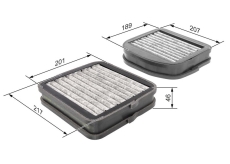 R2533 Pollenfilter aktivkulfilter Kabineluftfilter Bosch