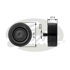 GATES Medløberhjul multi-V-rem T36206